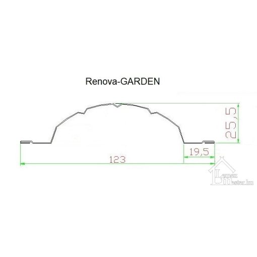 Renova-GARDEN kétoldalon festett acél kerítéselem
