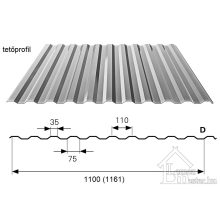 Bp2 T-14 trapézlemez 0,5 mm