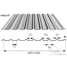 Bp2 T-18 trapézlemez 0,5 mm