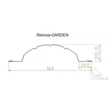 Renova acél kerítéselem, MATT VÖRÖS 