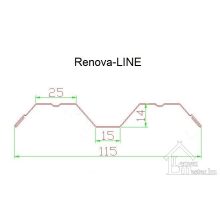 Renova-LINE acél kerítéselem, kétoldalon színezett bevonattal