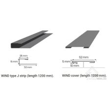 Ereszalja burkolat/ HB T-7 WIND 
