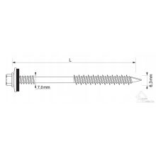 Szendvicspanel csavar fa vagy beton tartószerkezethez / RAL