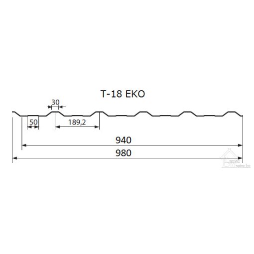 Leértékelt trapézlemez T-18 EKO fehér