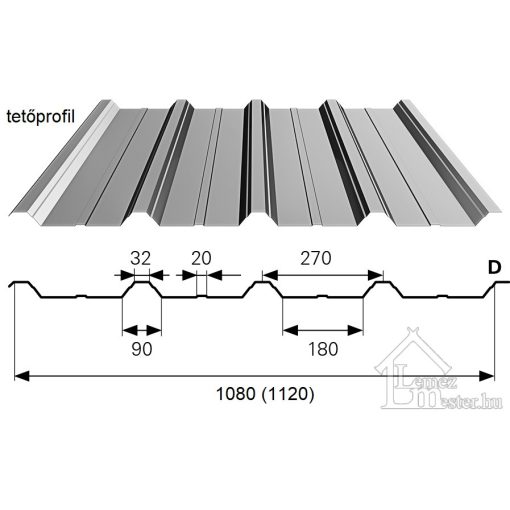BP2 T-35 ECO trapézlemez 0,5 mm