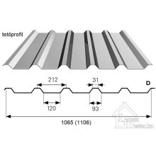 Bp2 T-35 trapézlemez 0,5 mm